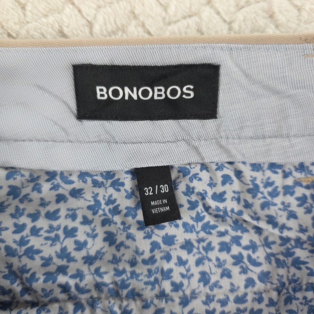 Bonobos Weekday Warrior Slim Fit Khaki Chinos Tan 32x30 Mens Classic Casual - Picture 2 of 12